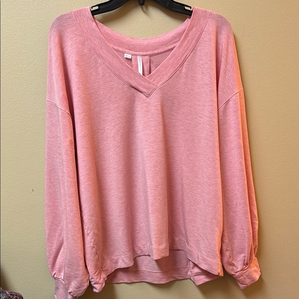 Travis Mathew Pink TERRY CLOUD V-Neck